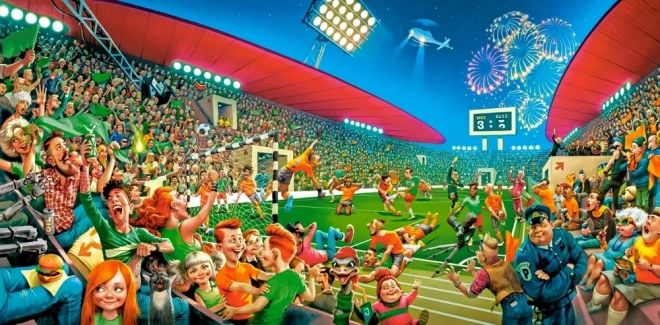 Puzzle Castorland Art Collection: Football Championship 4000 Pieces