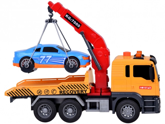 Jouet voiture avec dépanneuse avec lumière et son SUPER mobile grue HDS