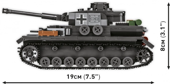 COBI 3127 Tweede Wereldoorlog Duitse tank Panzerkampfwagen IV Ausf. G 1:35
