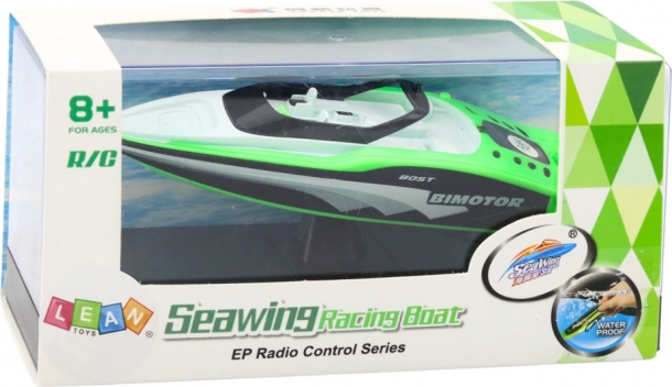 Green Remote-Controlled Motor Boat