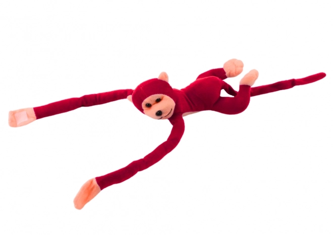 Pluchen mascotte aap met geluid Rood 60 cm