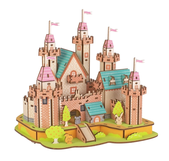 Houten 3D-puzzel - Kasteel in het paradijs