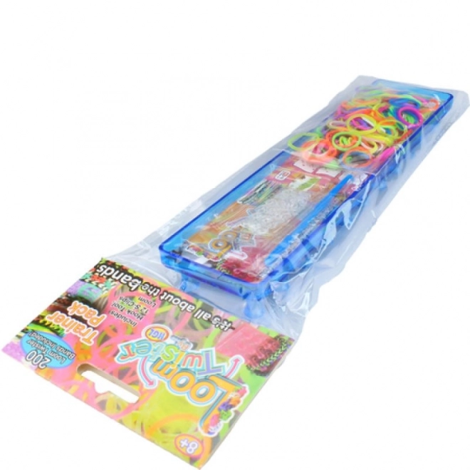 Loom Set with 200 Colorful Rubber Bands