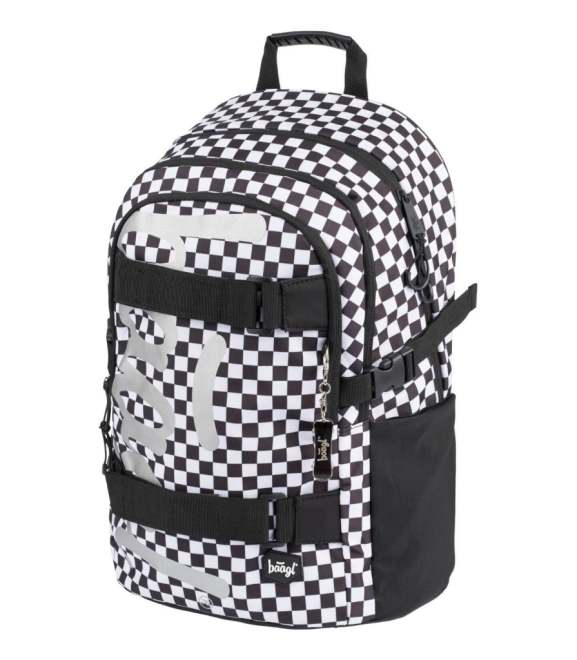 Ergonomic backpack with 3 compartments and a pocket for a 15