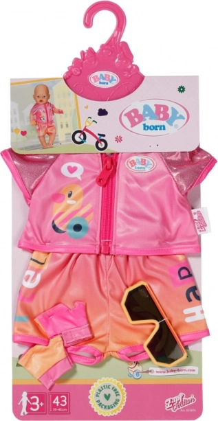BABY born fietstenue voor pop 43 cm