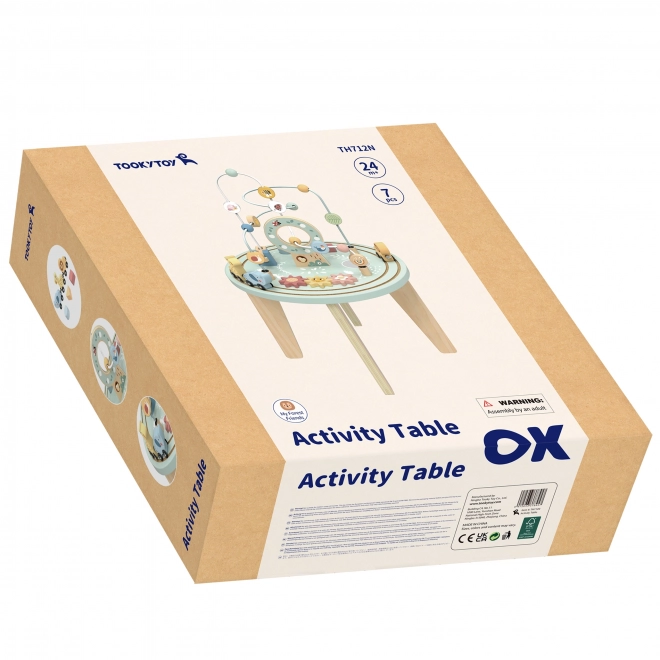 Wooden Activity Table Montessori By Tooky Toy