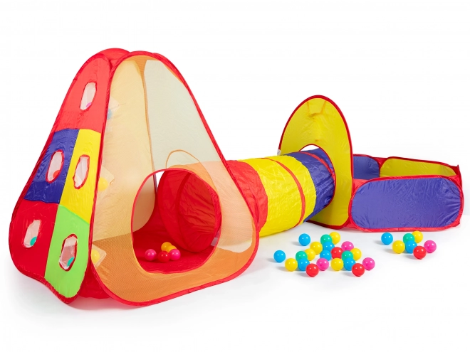 Tent met tunnel en ballen