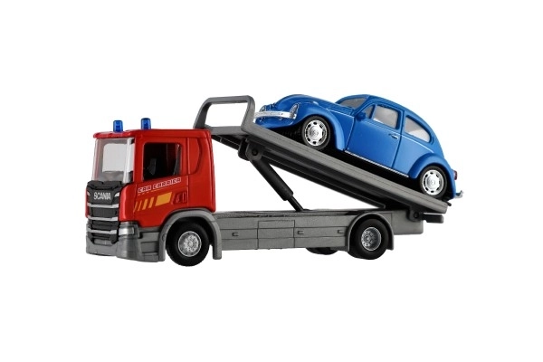 Welly Scania P320 Abschleppwagen und Auto