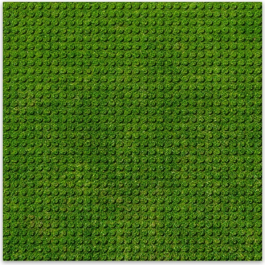 BRIXIES Plus design building base grass 25.5 x 25.5 cm