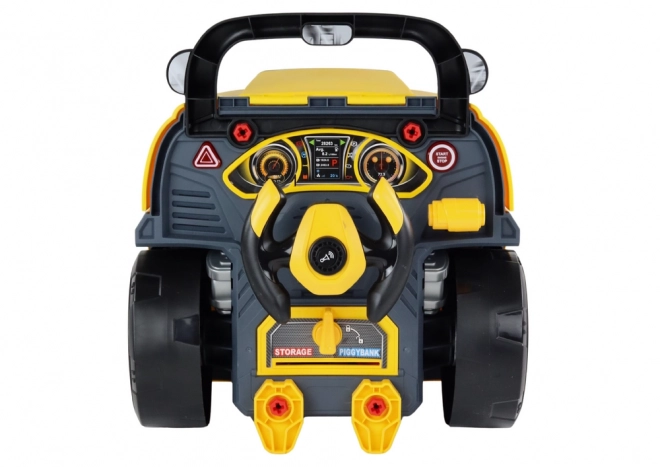 DIY Autogarage kinderspeelset automonteur Schoolbus