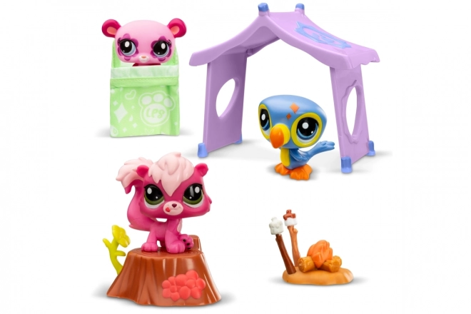 Littlest Pet Shop kampeerset 3 figuren