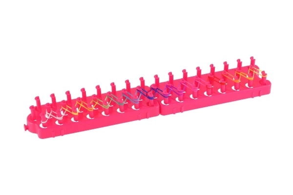 Maak je eigen armband - elastiekjes 600 stuks + gereedschap + breiapparaat voor armbanden in doos 27x13x4cm