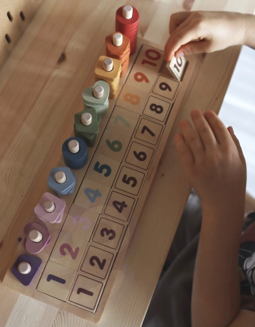 Holz-Zählrahmen und Sortierspielzeug Montessori von PolarB