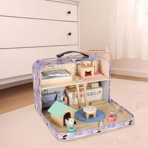 Zweistöckiges Mini-Zuhause mit reichhaltiger Ausstattung