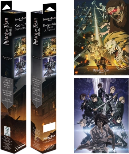 Attack on Titan Mini Poster Set (2 pcs, 38 × 52 cm)