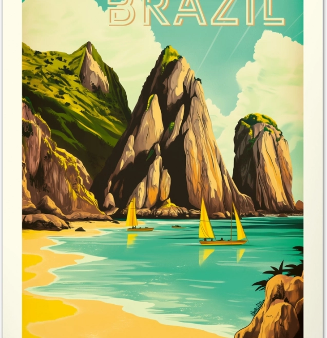 Wandkalender Vintage posters Tropische paradijzen 2026