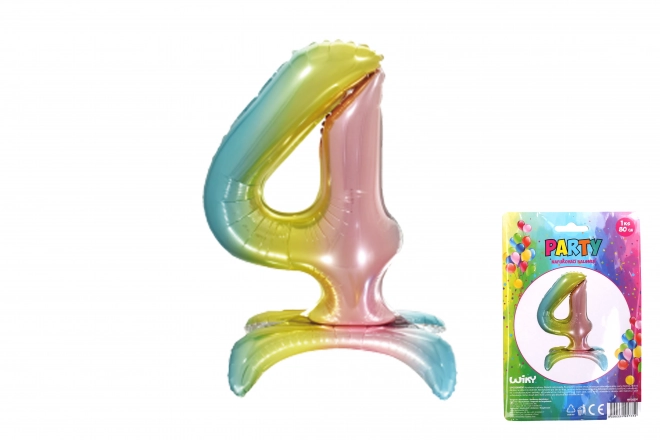 Opblaasbare Regenboogballon - Nummer 4