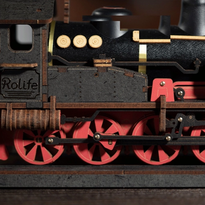RoboTime 3D houten puzzel Vintage stoomlocomotief