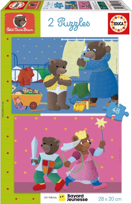 Puzzle Petit Ourson Petit 2x48 pièces