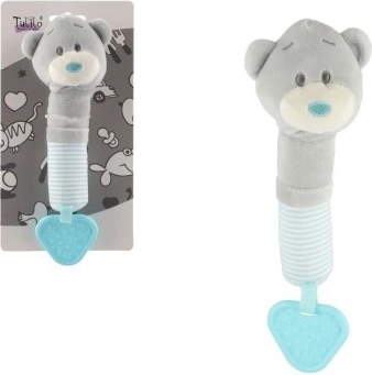 Plush squeaker and teether teddy bear 22 cm
