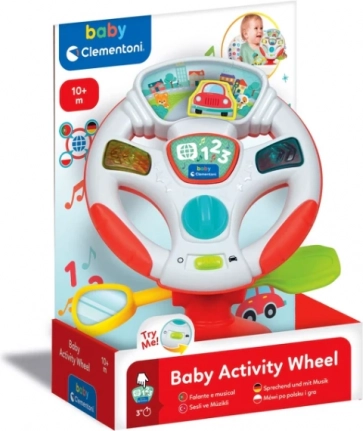 Volant électronique parlant interactif CLEMENTONI avec tchèque et allemand