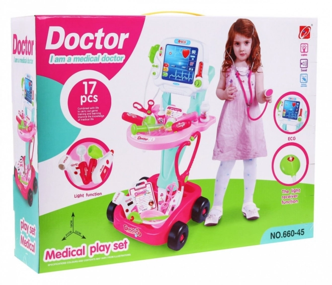 Wagentje Kleine Dokter's Roze