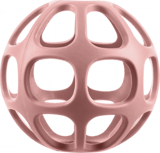 Anneau de dentition en silicone Round, Vieux Rose