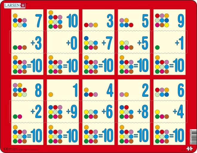 Larsen Puzzle Addition bis zehn III, 10 Teile