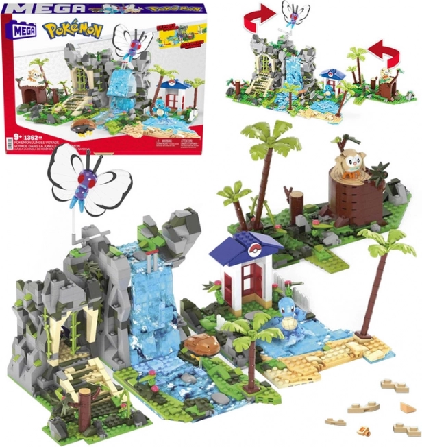 Mega Pokémon Jungle Adventure – 1362-piece building set with 4 figures