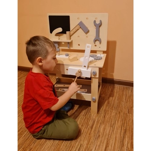 Kruzzel 24820 Kinder houten werkbank met gereedschap