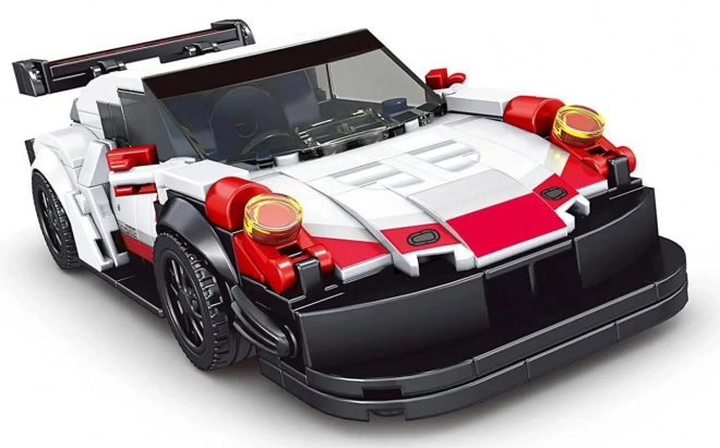 349st Set van sportwagenblokjes. Wit