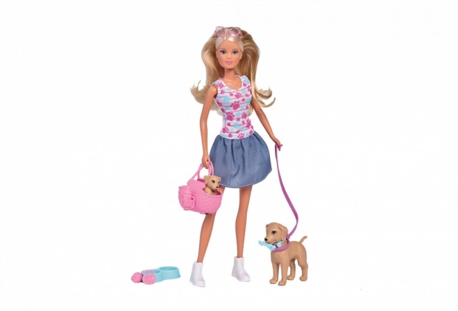 Pop Steffi met hondjes