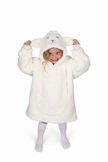 Cozy Noxxiez kindermantel deken met capuchon Schaapje