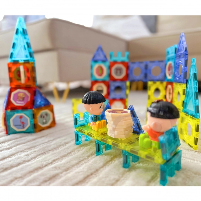 Woopie magnetische Bausteine Schloss 98 Stk