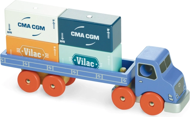 Camion en bois Vilacity avec conteneurs VILAC