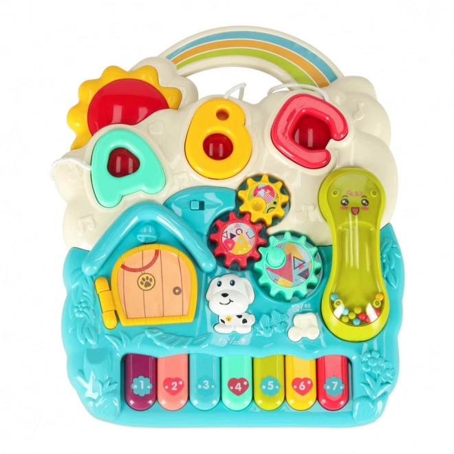 Kinder loopstoel/multifunctionele tafel 4-in-1 blauw
