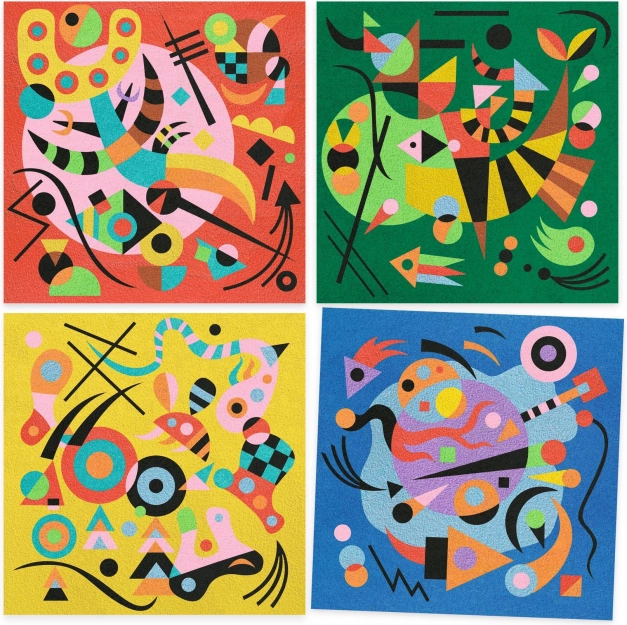 Creative Set Inspired by Wassily Kandinsky