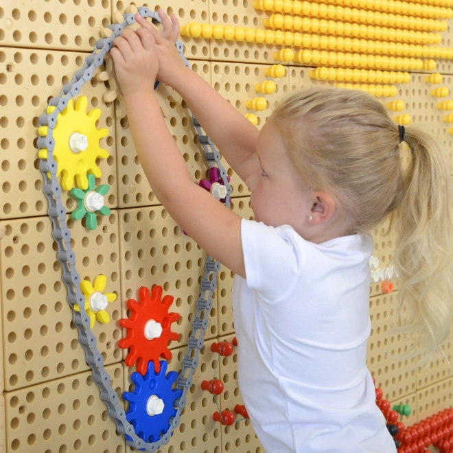 Masterkidz STEM Bord met tandwielen en ketting 39 stuks