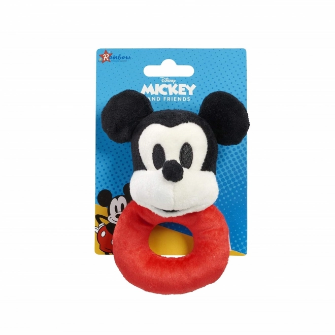 Regenboog Pluchen Rammelaar Mickey Mouse