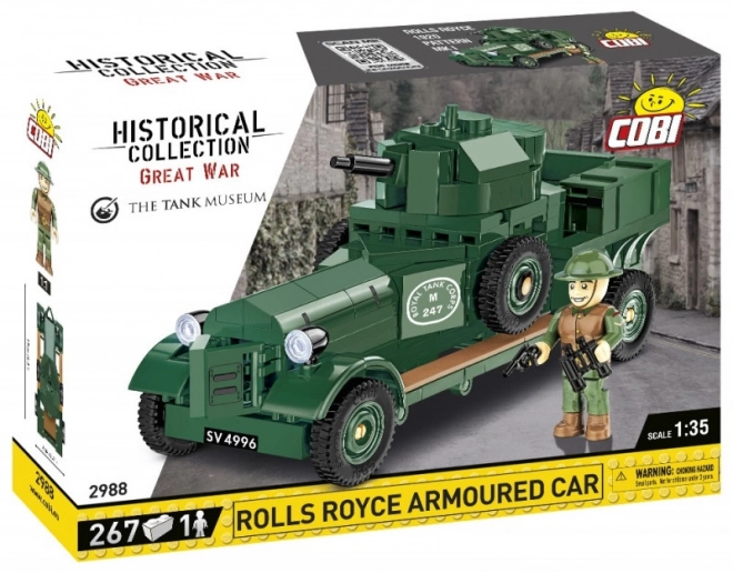 Historische Baukästen-Kollektion Rolls-Royce Gepanzertes Auto 1920 Mk I Modell