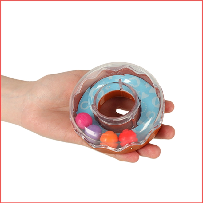 Anneau transparent avec des billes