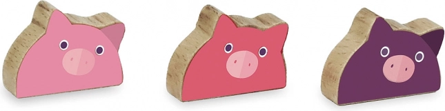 Schattige biggetjes-figuurtjes
