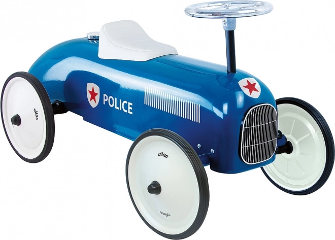 Vilac Vintage Metal Ride-On in Police Car Style