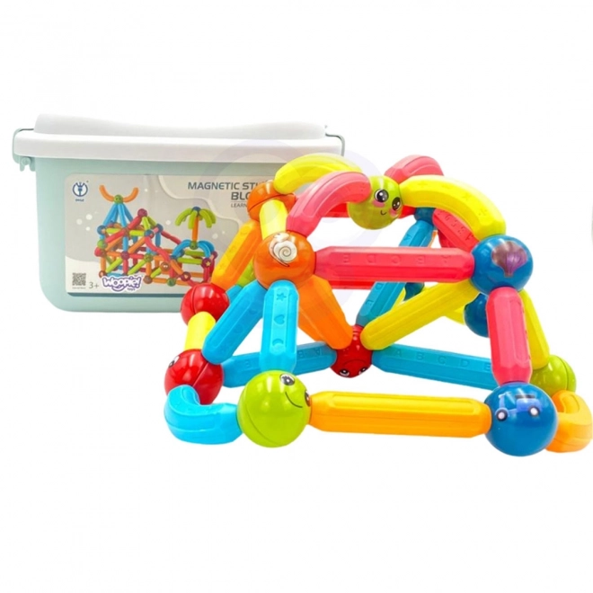 WOOPIE Magnetische educatieve bouwset 128 stuks