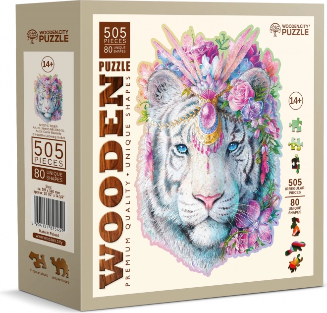 WOODEN CITY Houten puzzel Mystieke tijger 505 stukken