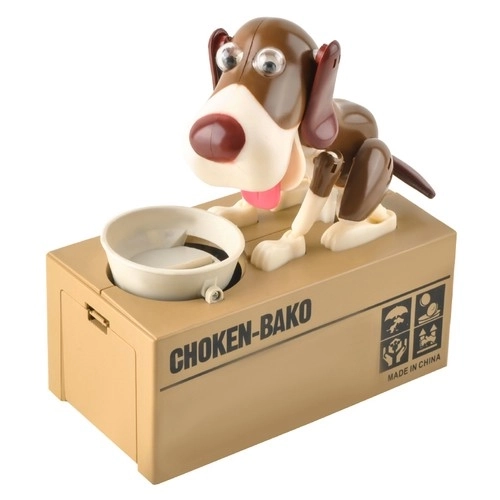 Honden spaarpot lichtbruin