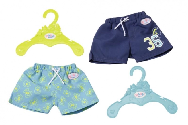 Baby born sommerliche Badeshorts blau