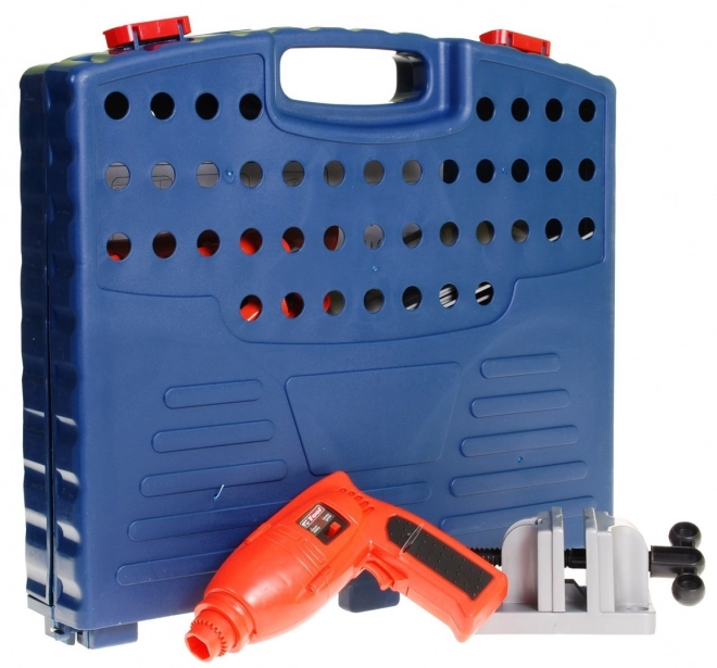 Werkset 2-in-1 voor kinderen 3+ Draagbare koffer en werktafel met gereedschap