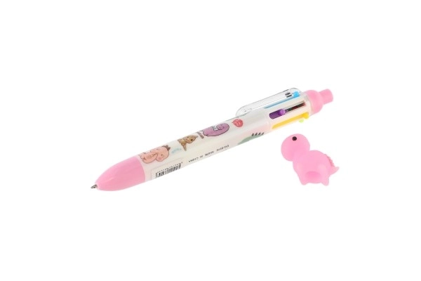 Zeskleurige pen met dinosauraafbeelding