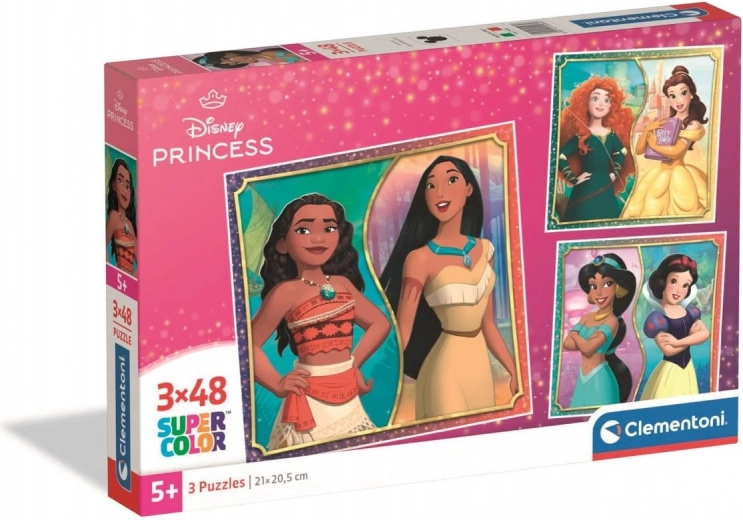 Puzzle Disney Princesses 3x48 pièces